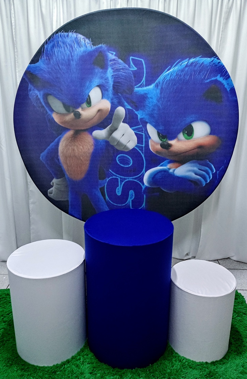 Sonic 2 Kit Padrão 1 C/ Capas  de Cilindros Lisas  - Cassia Decore e Celebre