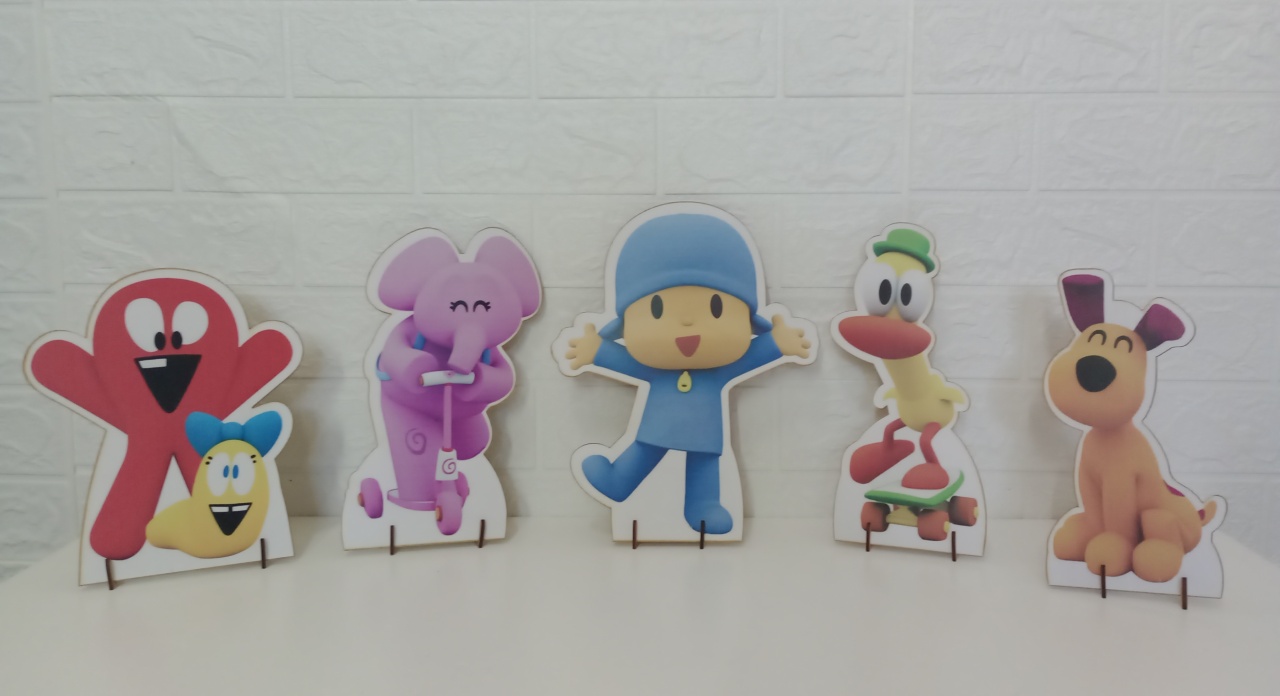 Displays Pocoyo Mdf C/5 Unidades - Cassia Decore e Celebre