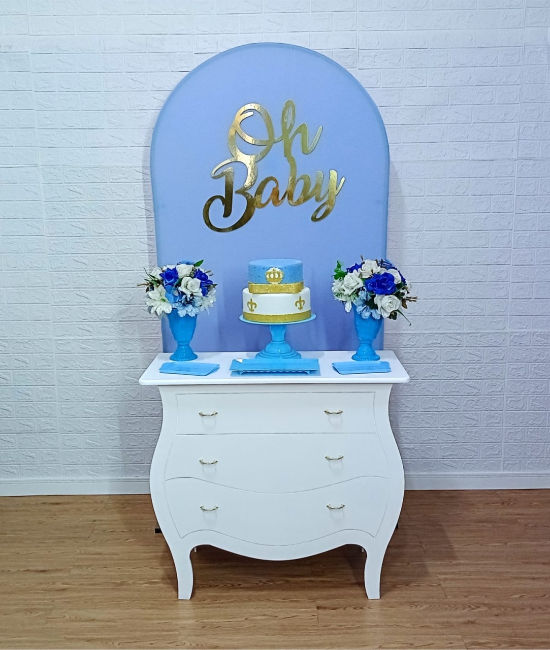 Kit Chá de Bebê Azul - Slim 2 - Cassia Decore e Celebre