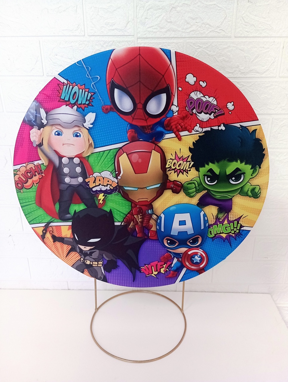 Heróis Baby 50 Cm Mini Festa - Cassia Decore e Celebre