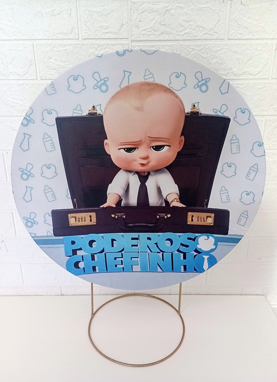 Capa Poderoso Chefinho 50 Cm Mini Festa - Cassia Decore e Celebre