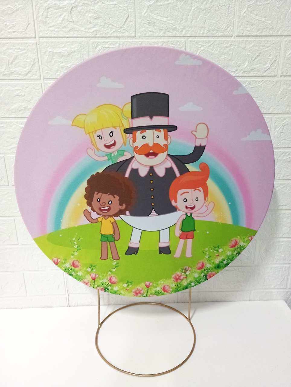 Capa Mundo Bita Menina 50 Cm Mini Festa - Cassia Decore e Celebre