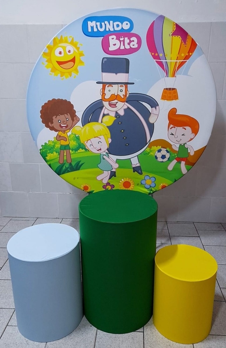 Mundo Bita Kit Padrão 1 Com Capas de Cilindros Lisas    - Cassia Decore e Celebre