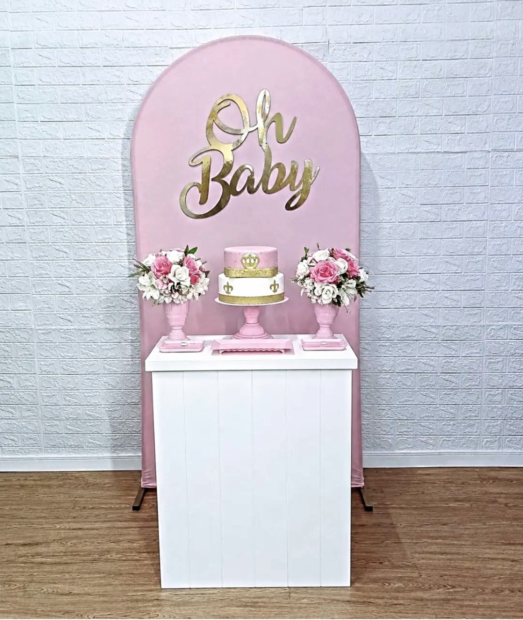 Kit Chá de Bebê Rosa - Slim 3 - Cassia Decore e Celebre