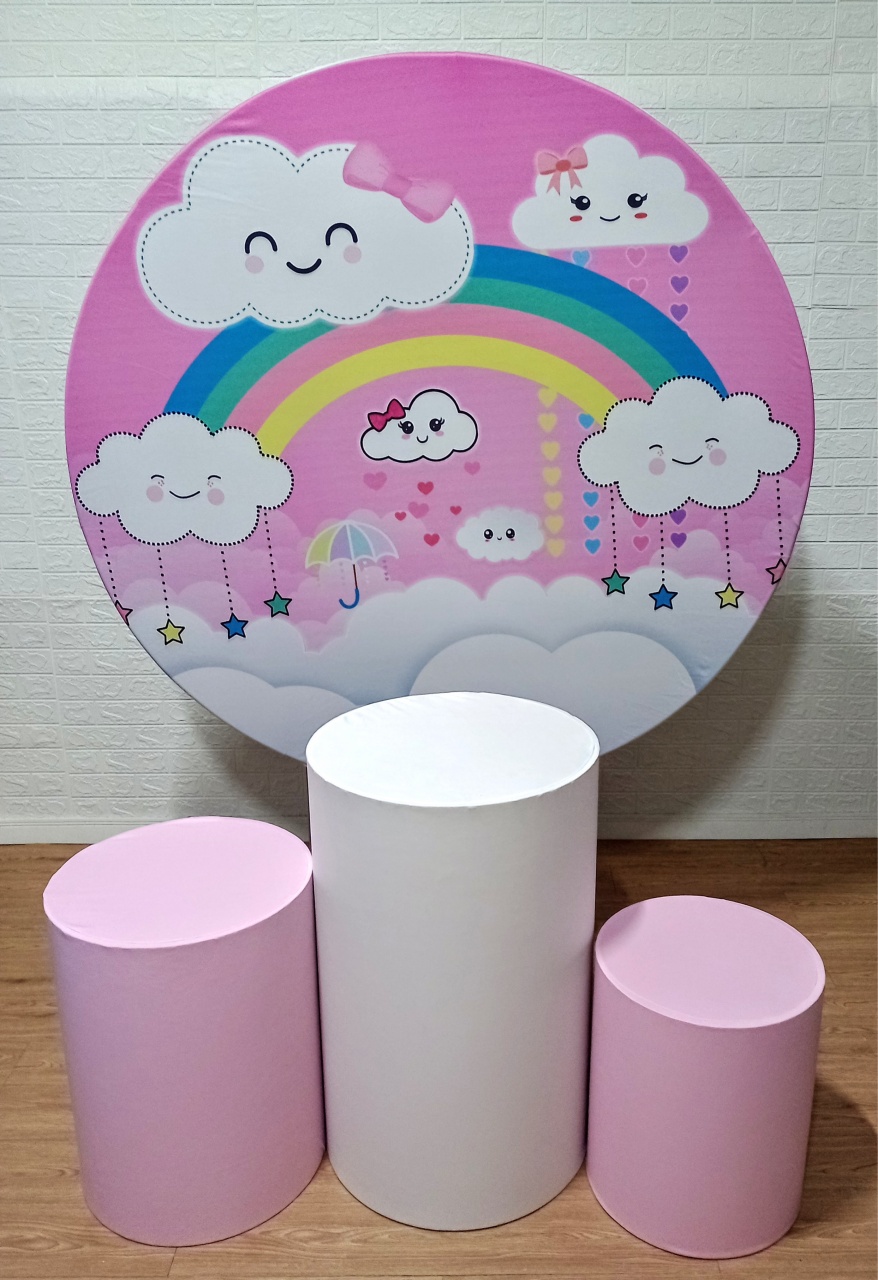 Chuva de Amor Kit Padrão 1 Com Capas de Cilindros Lisas - Cassia Decore e Celebre