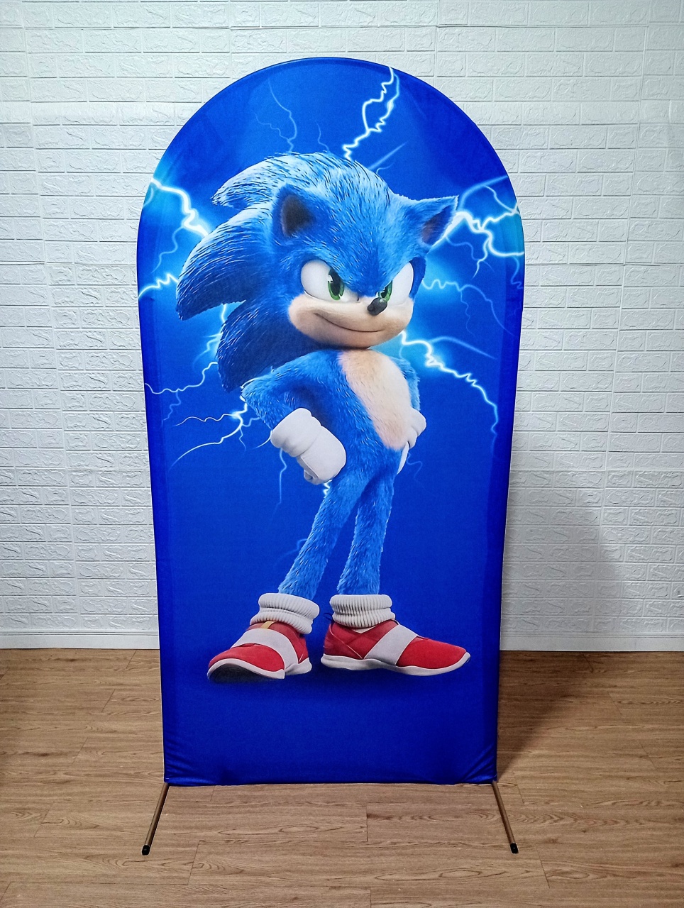 Kit Capa de Painel Romano 2X1 Sonic Azul E Suporte Painel Romano 2X1 - Cassia Decore e Celebre