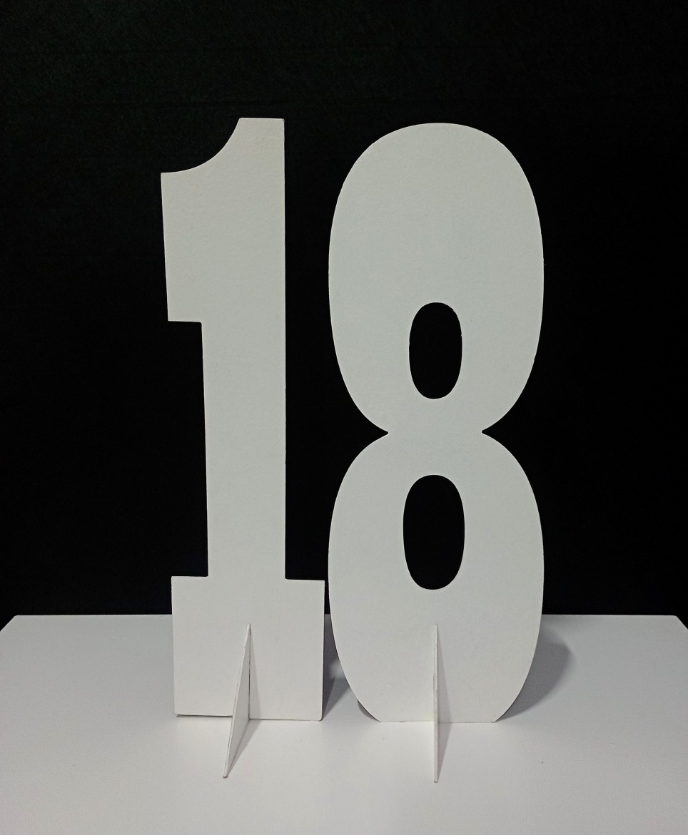 Números Mdf 18 Com 60 Cm   - Cassia Decore e Celebre