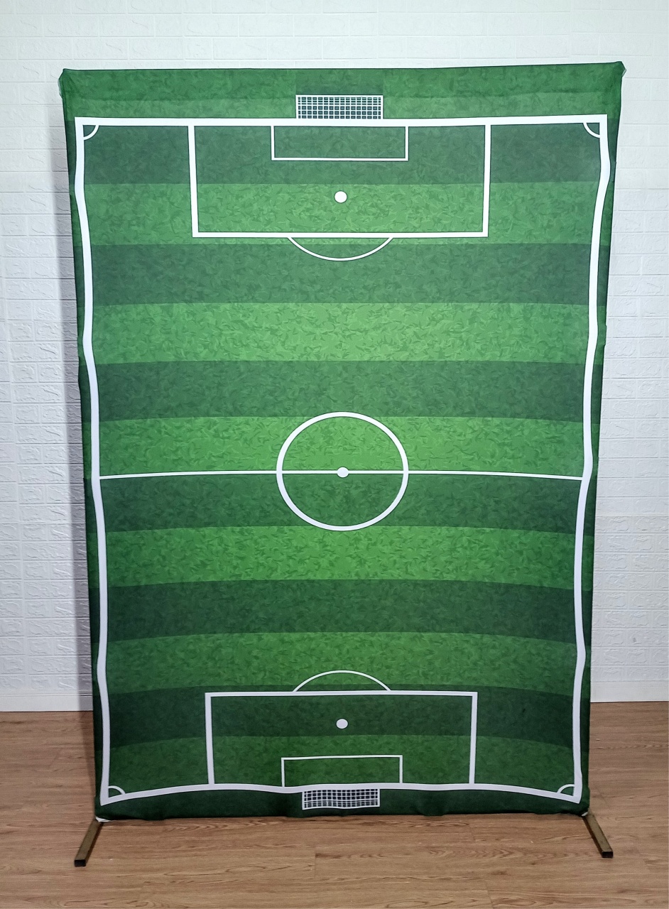 Kit Painel Retangular Lateral C/ Capa 2,20X1,50 Campo de Futebol - Cassia Decore e Celebre