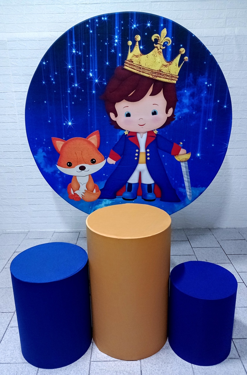 Pequeno Príncipe Kit Padrão 1 C/ Capas  de Cilindros Lisas   - Cassia Decore e Celebre