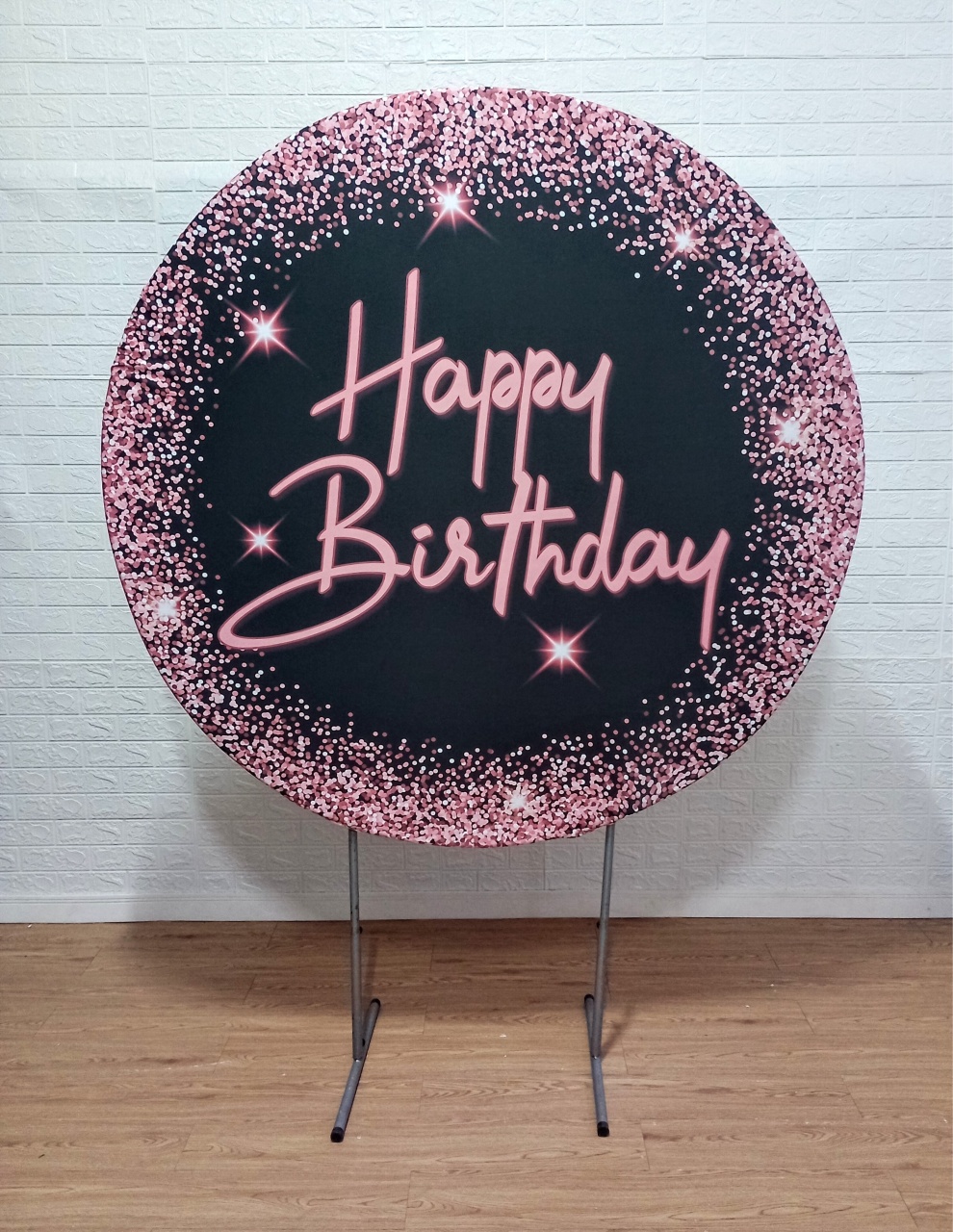 Kit Capa de Painel Redondo 1,50 M + Suporte Painel Redondo 1,50 M - Cassia Decore e Celebre