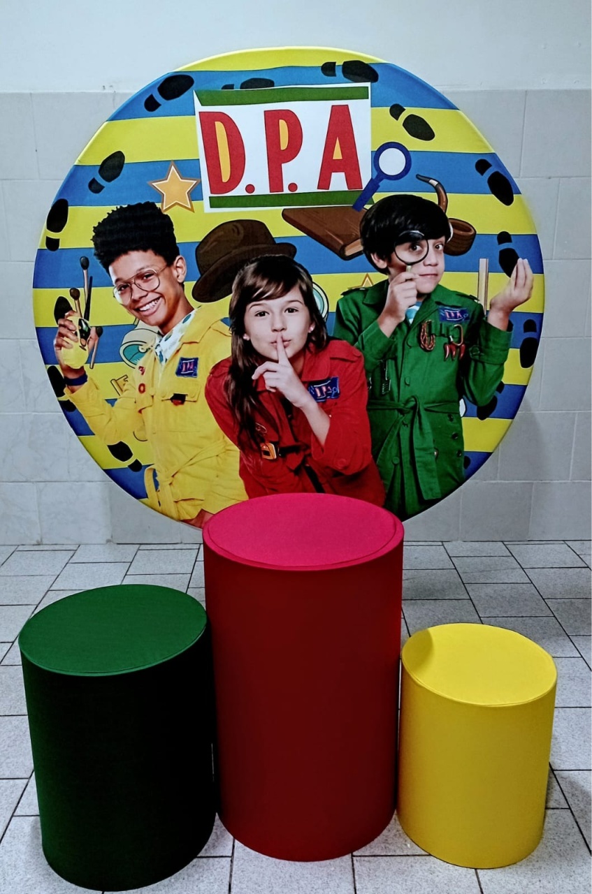 Detetives Do Prédio Azul Kit Padrão 1 Com Capas de Cilindros Lisas     - Cassia Decore e Celebre