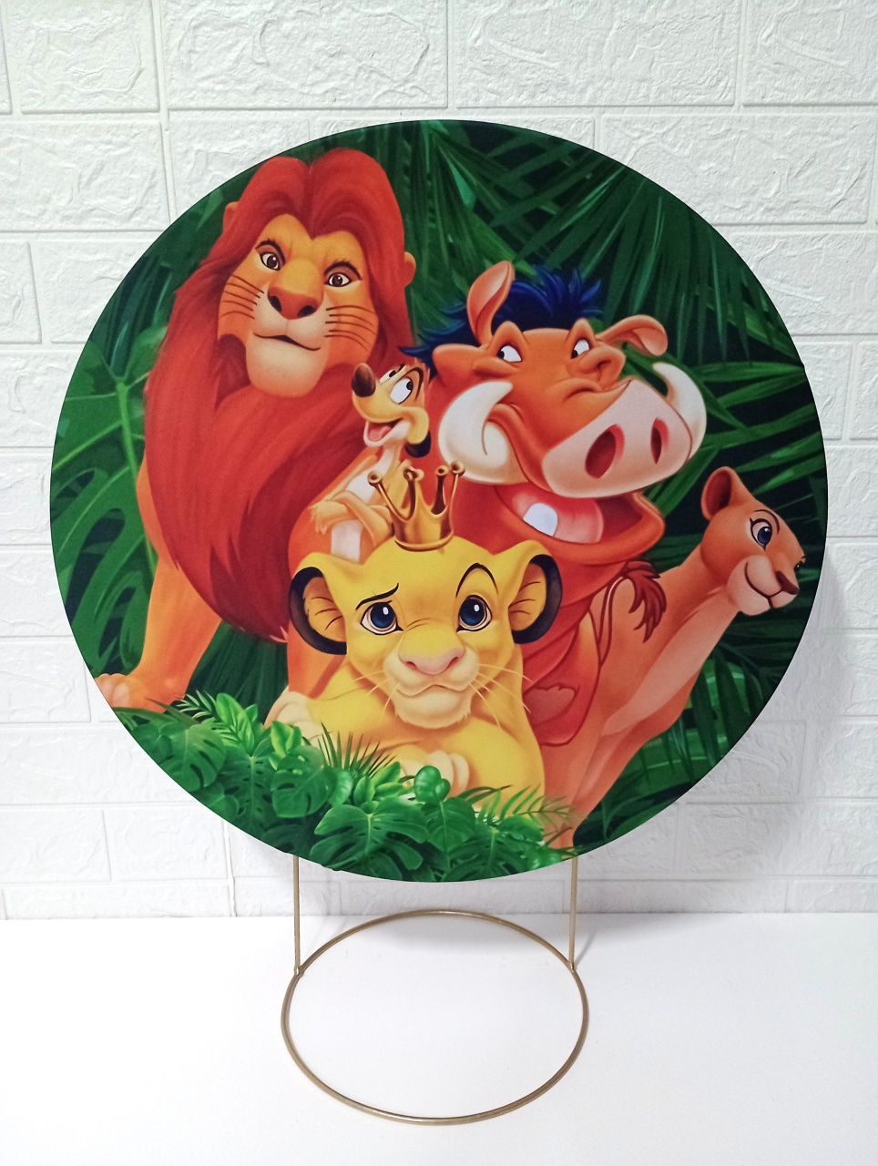Capa Rei Leão 50 Cm Mini Festa  - Cassia Decore e Celebre