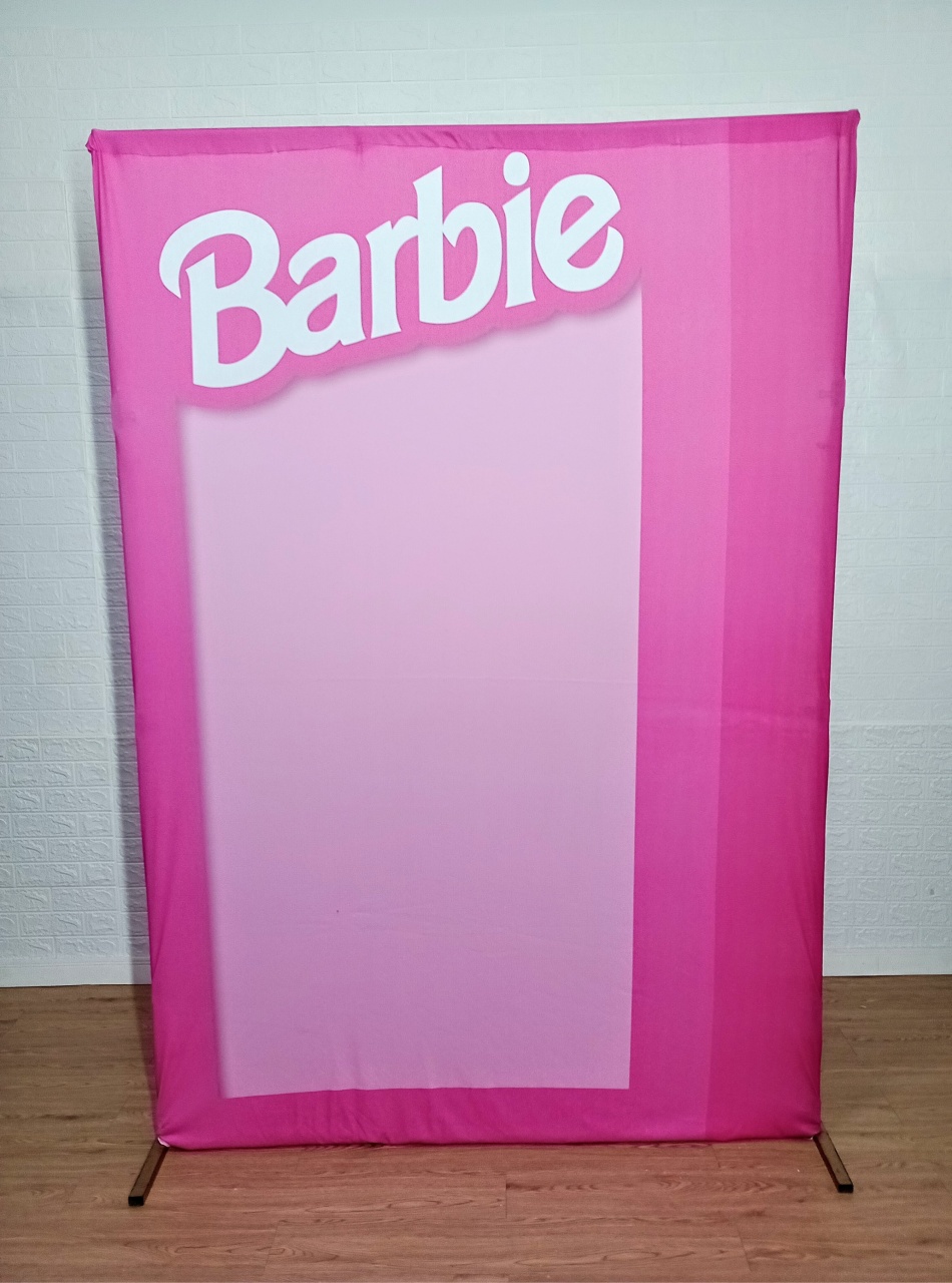 Kit Capa de Painel Retangular 2,20 X 1,50 Barbie  - Cassia Decore e Celebre