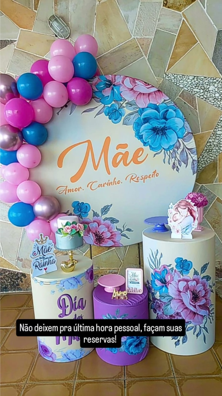 Kit Básico Dia das Mães 1 Pegue E Monte  - Decorações Paula Souza