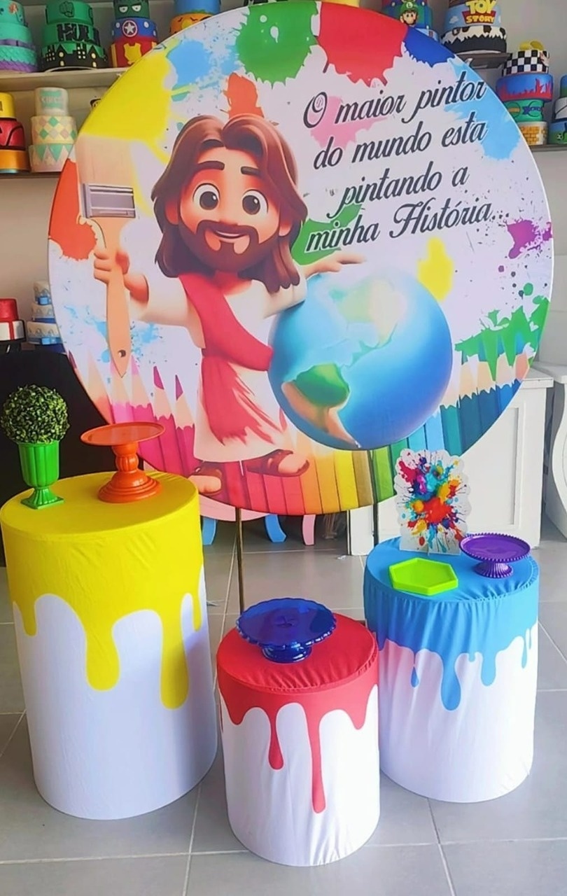 Kit Básico O Maior Pintor Do Mundo Pegue E Monte - Decorações Paula Souza