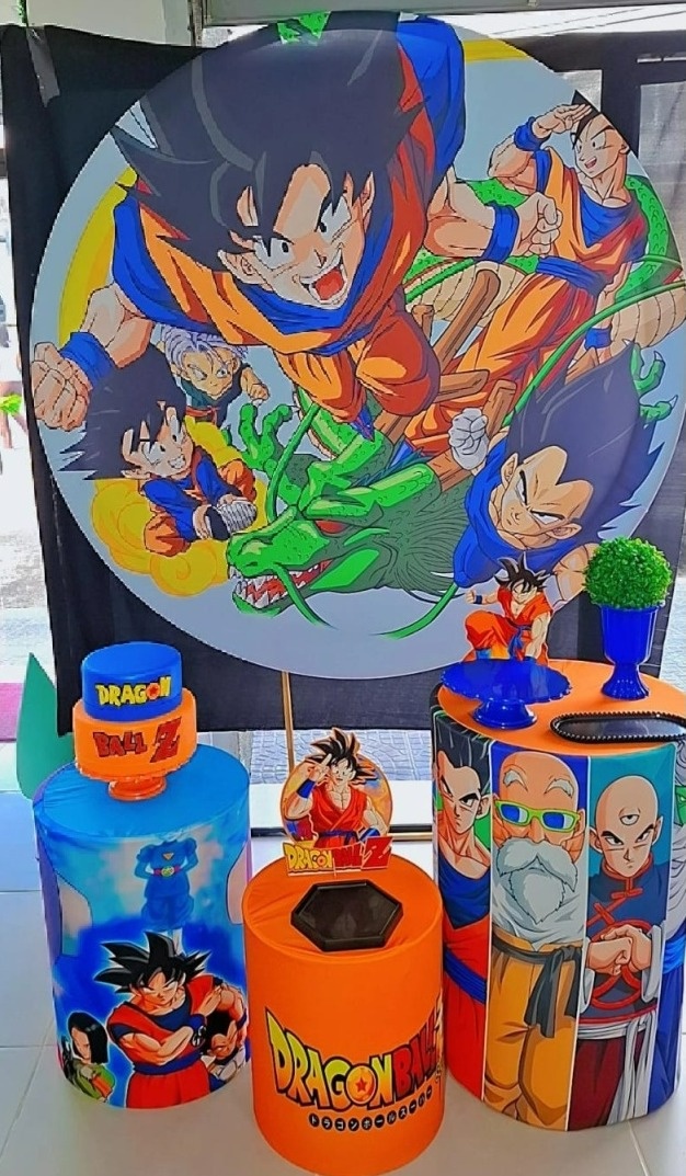 Kit Básico Dragon Ball  - Goku Pegue E Monte  - Decorações Paula Souza