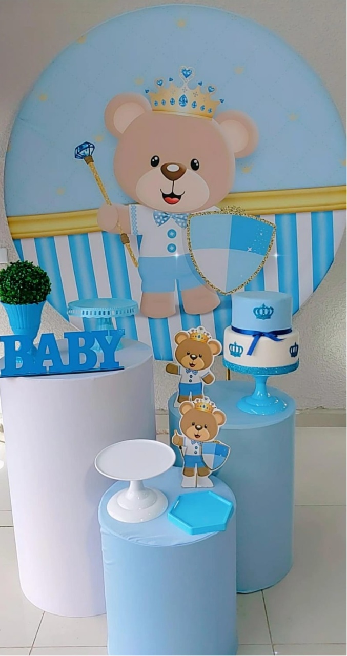 Kit Básico Urso Príncipe Pegue E Monte  (Cópia) - Decorações Paula Souza
