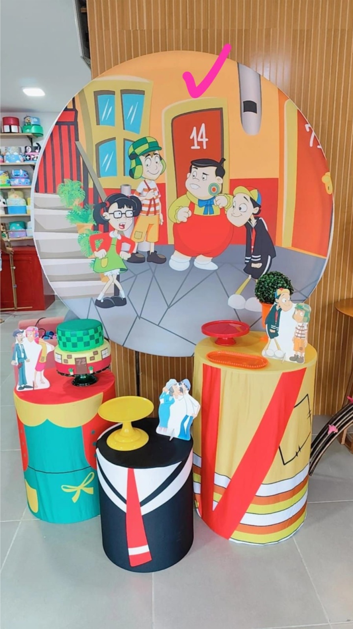 Kit Básico Turma Do Chaves Pegue E Monte - Decorações Paula Souza
