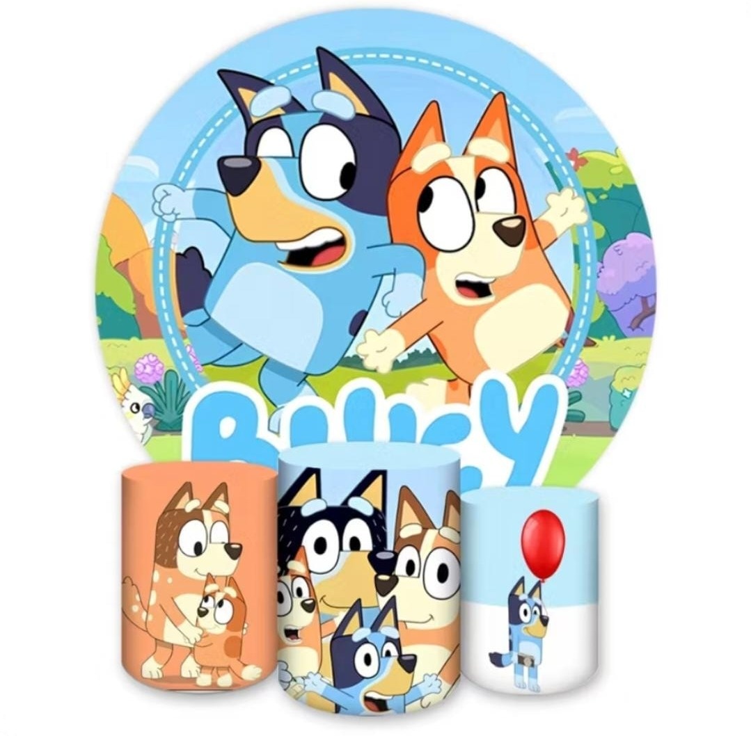 Kit Básico Bluey  Pegue E Monte  - Decorações Paula Souza