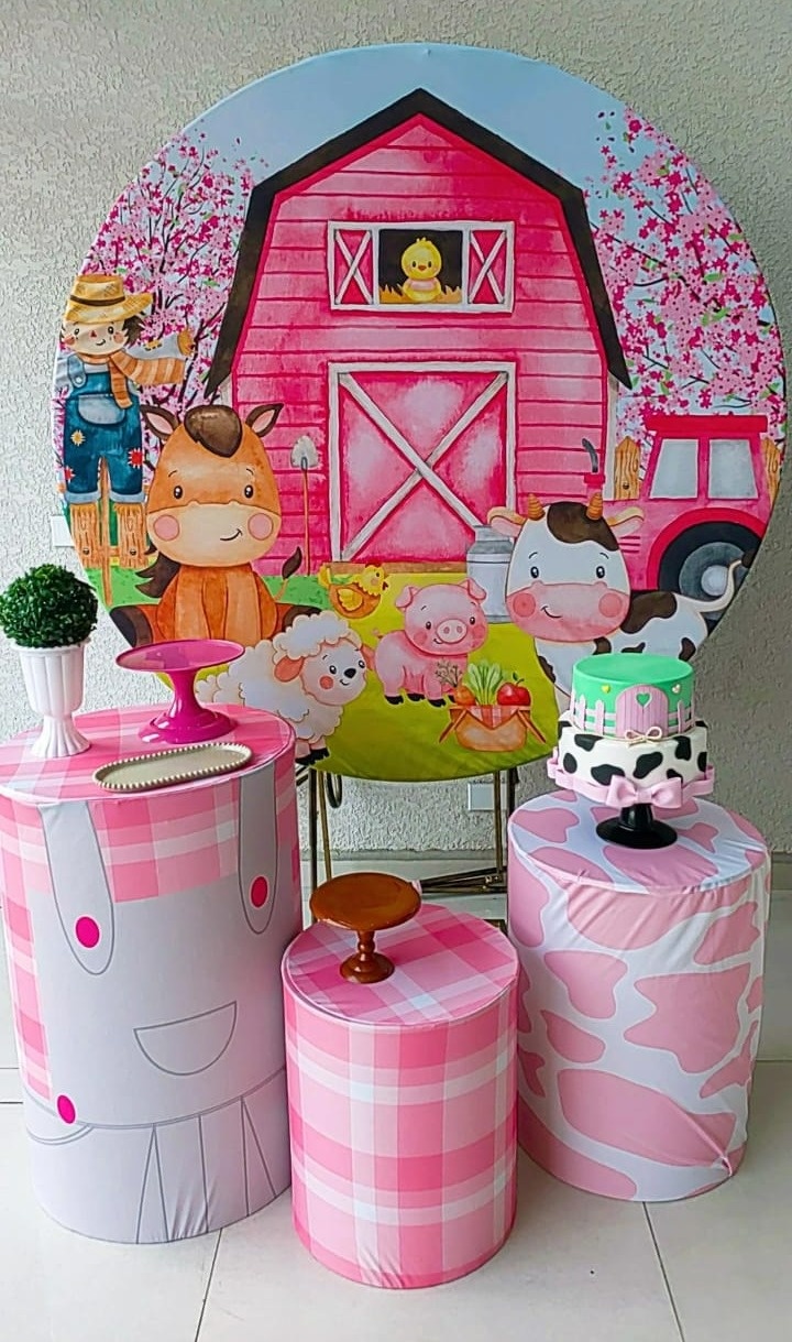 Kit Básico  Fazendinha Menina Pegue E Monte  (Cópia) - Decorações Paula Souza