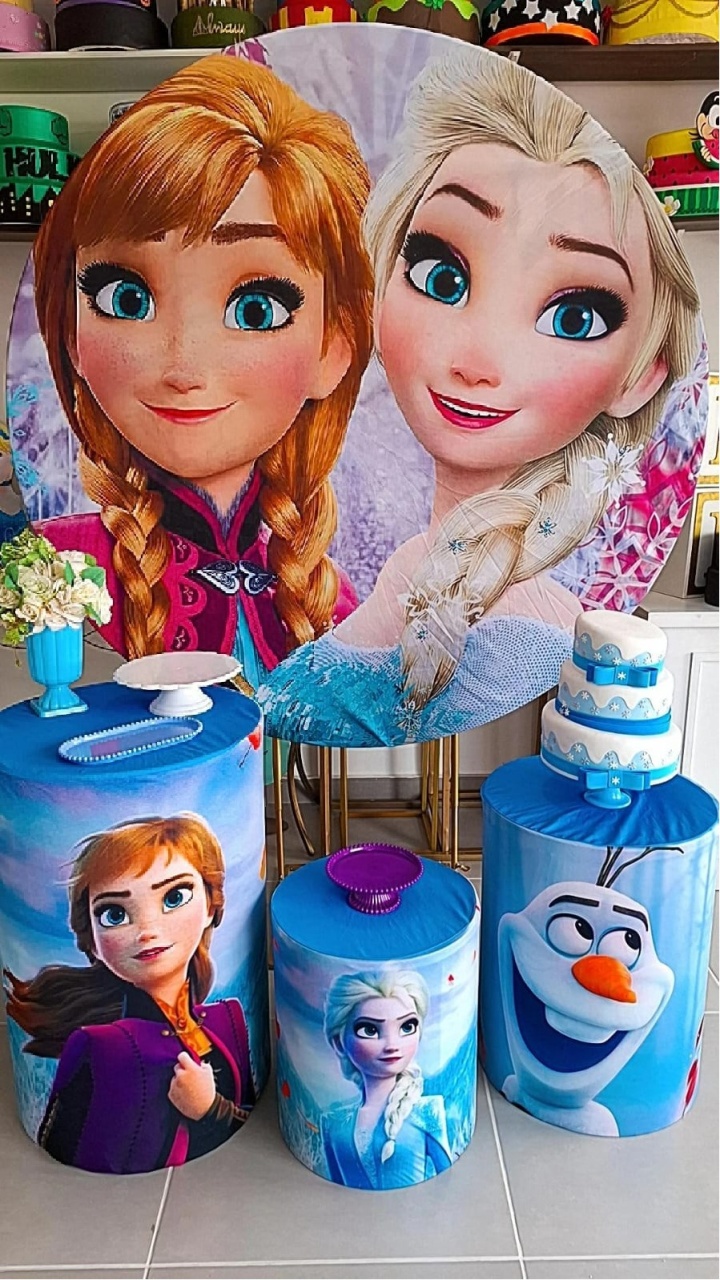 Kit Básico Frozen 2 Pegue E Monte  - Decorações Paula Souza