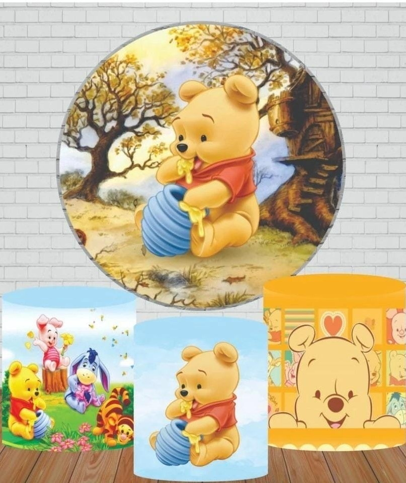 Kit Básico Ursinho Pooh  Pegue E Monte - Decorações Paula Souza