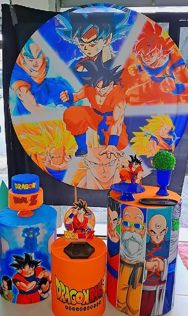Kit Básico Dragon Ball  Pegue E Monte   - Decorações Paula Souza