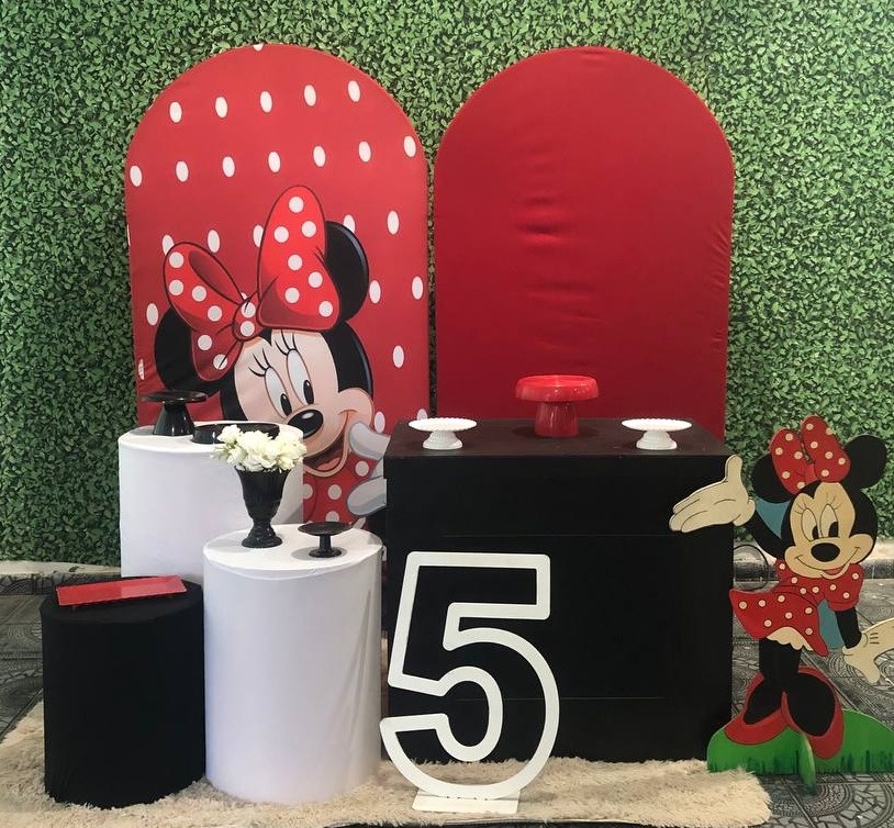 Kit Minnie Vermelho Festejar - Sua Festa Pegue & Monte