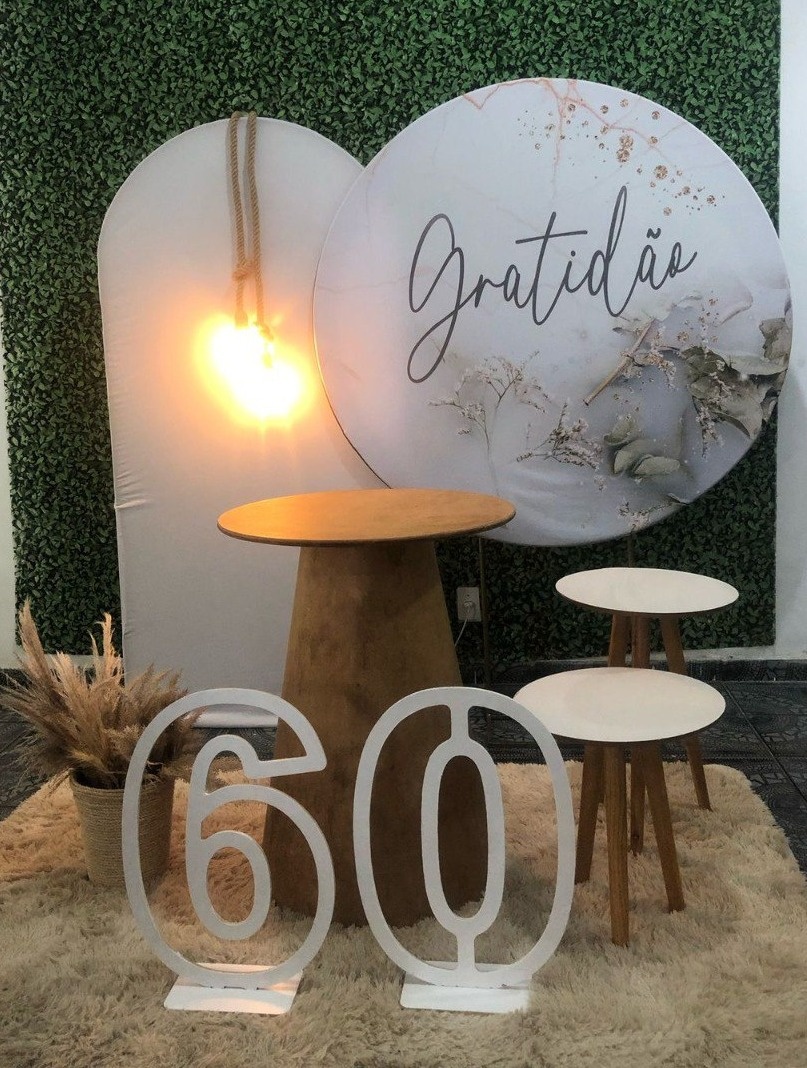 Kit Adulto (60 Anos - Gratidão)  - Sua Festa Pegue & Monte