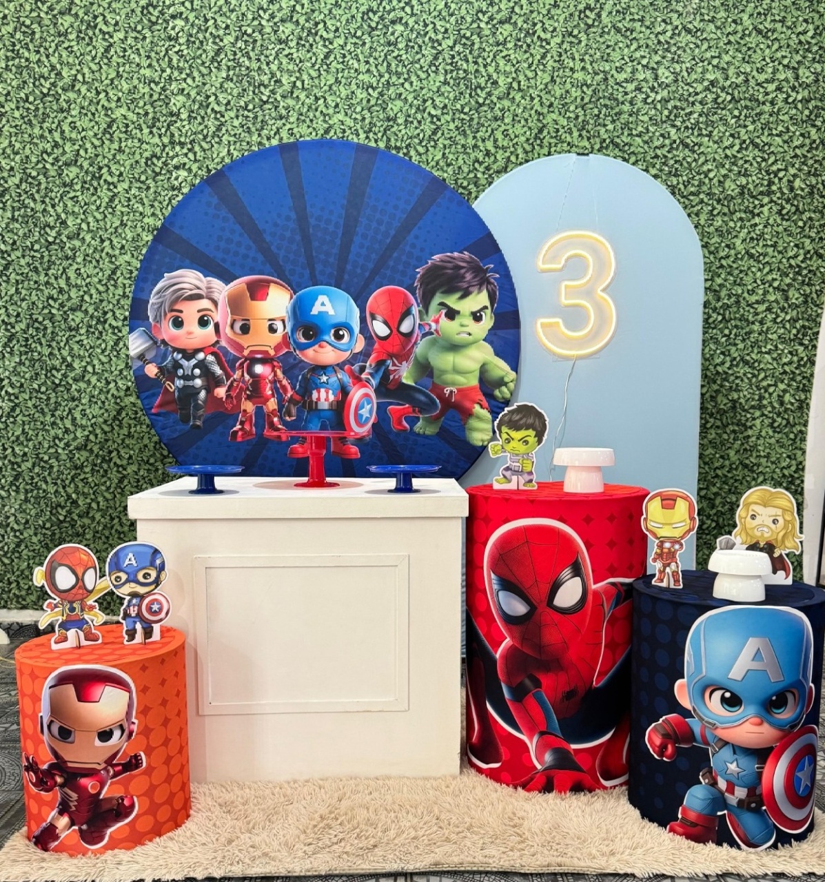 Kit Encantar Super Herois - Sua Festa Pegue & Monte