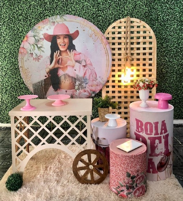 Kit Boiadeira Ana Castela Personalizado 1 - Sua Festa Pegue & Monte