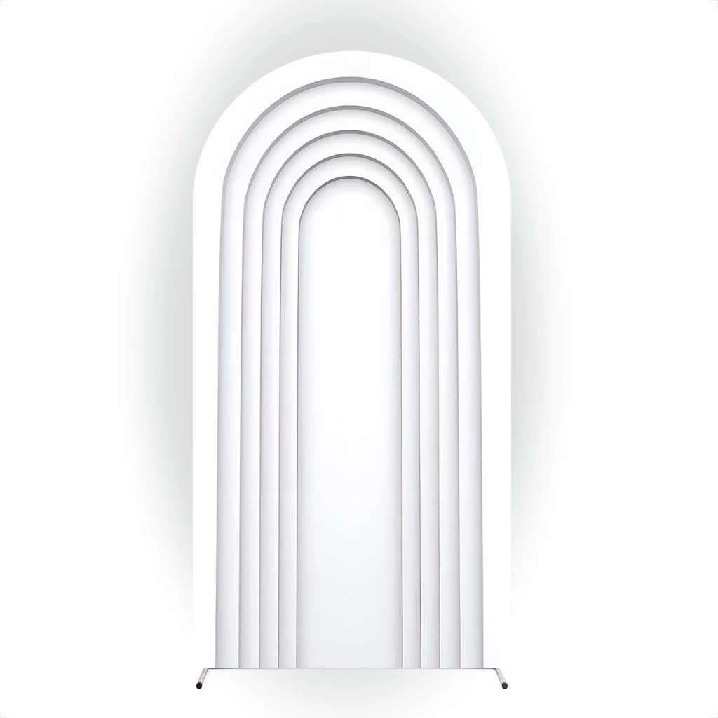 Capa Painel Romano Branco Ripado - Sua Festa Pegue & Monte