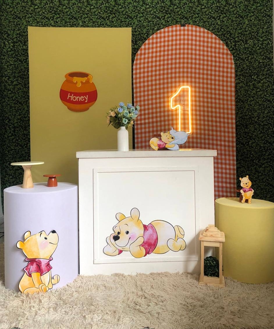 Kit Ursinho Pooh Personalizado 1 - Sua Festa Pegue & Monte