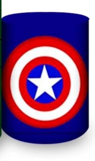 Capa de Cilindro Preto P Vingadores - Capitão América - Sua Festa Pegue & Monte