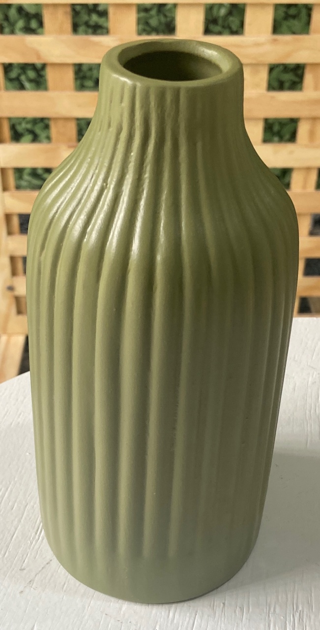 Vaso Cerâmica Verde Menta G - Sua Festa Pegue & Monte