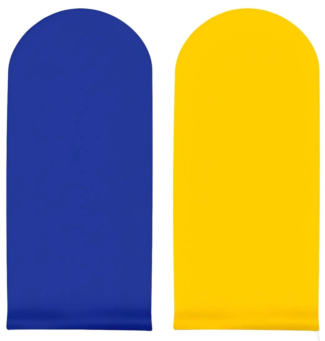 Capa Painel Romano Amarelo C/ Azul Royal - Sua Festa Pegue & Monte