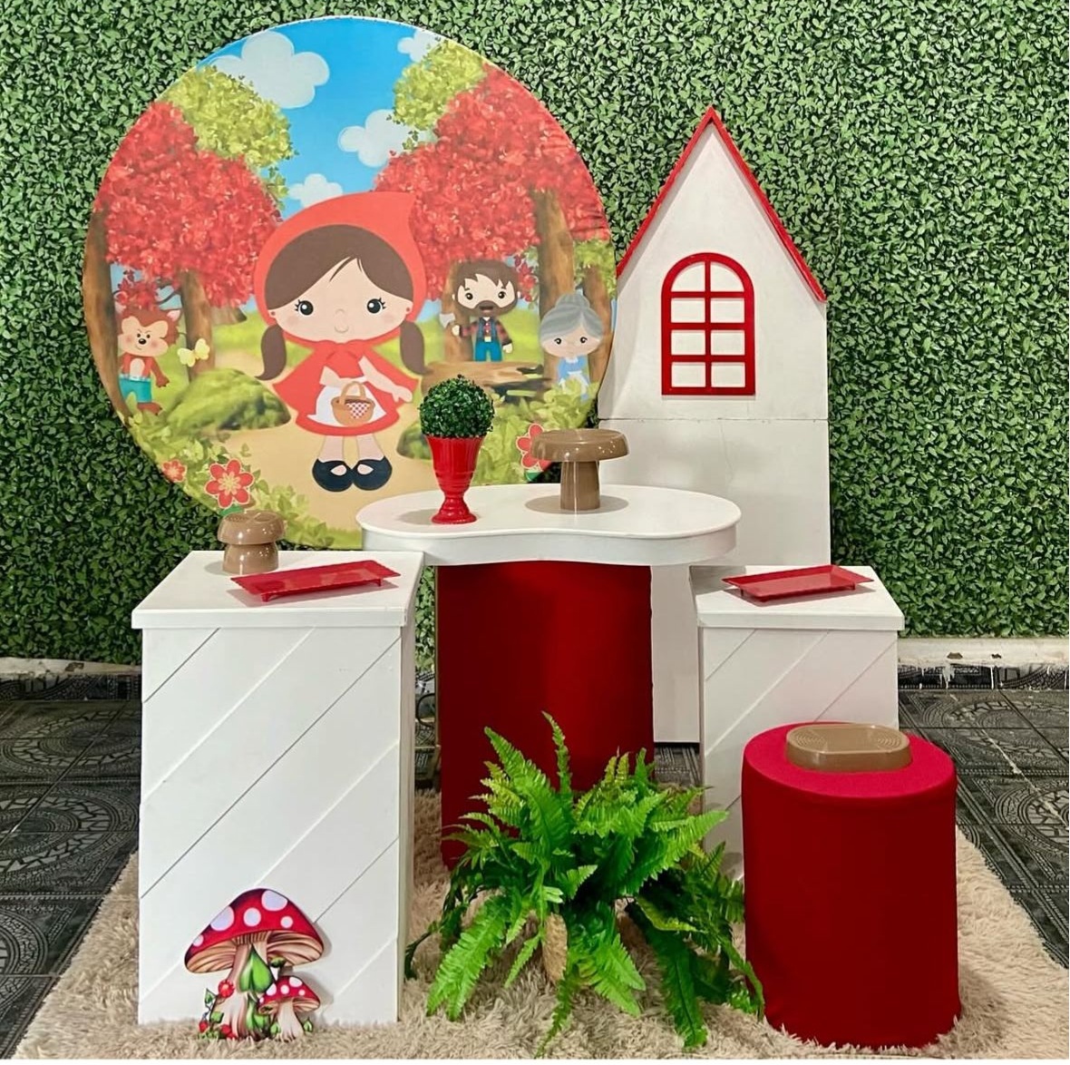 Kit Chapeuzinho Vermelho Personalizado 4 - Sua Festa Pegue & Monte