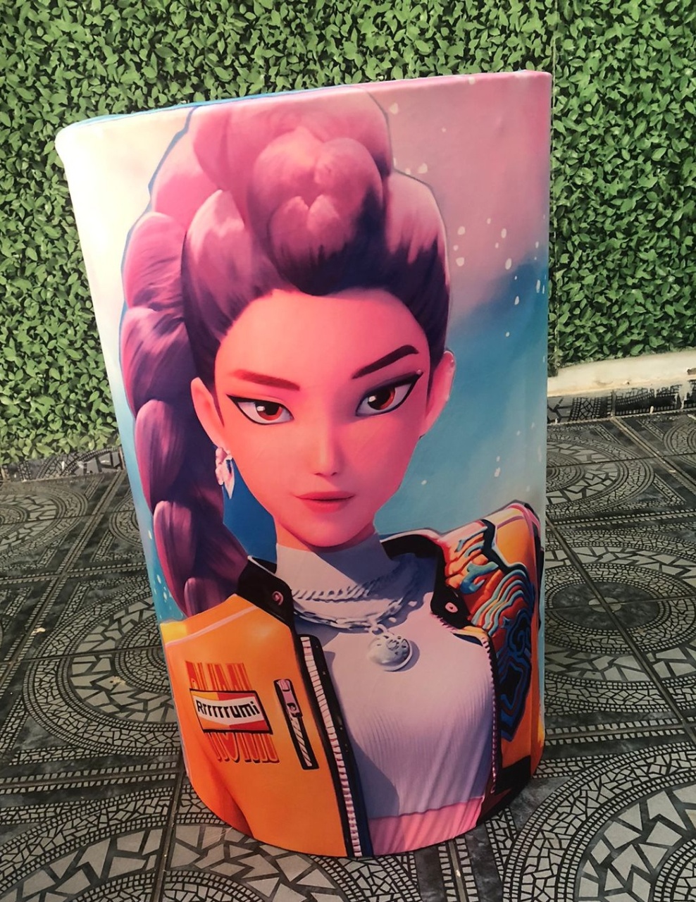 Capa Cilindro Guerreiras Do K-Pop G - Sua Festa Pegue & Monte