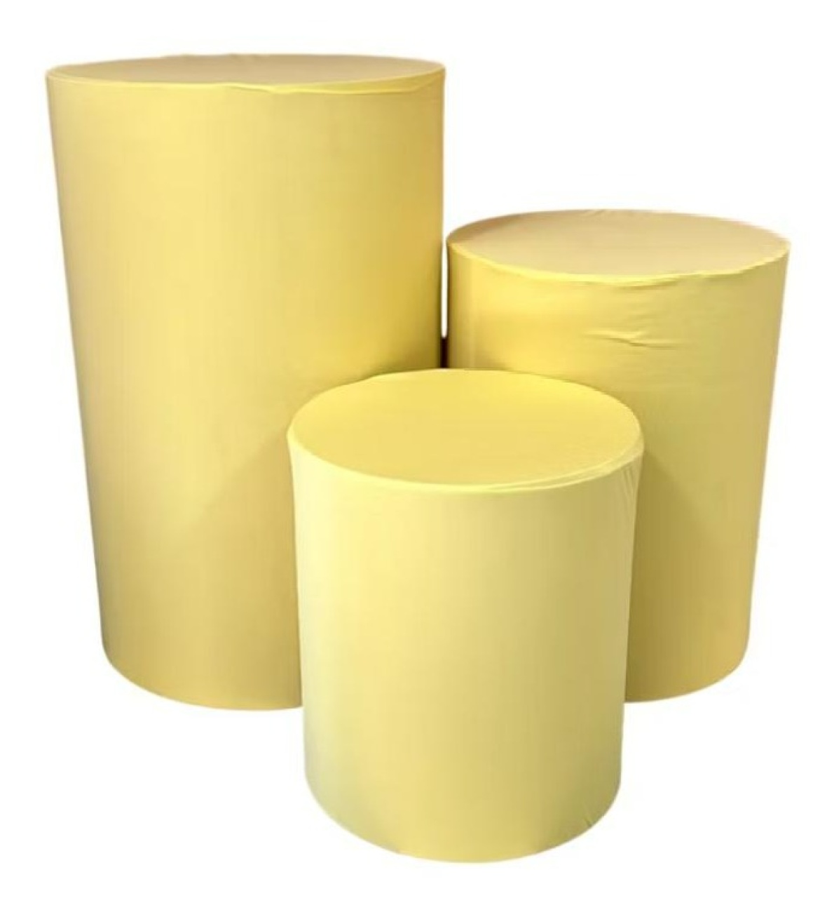 Trio Capa de Cilindro Amarelo Candy - Sua Festa Pegue & Monte