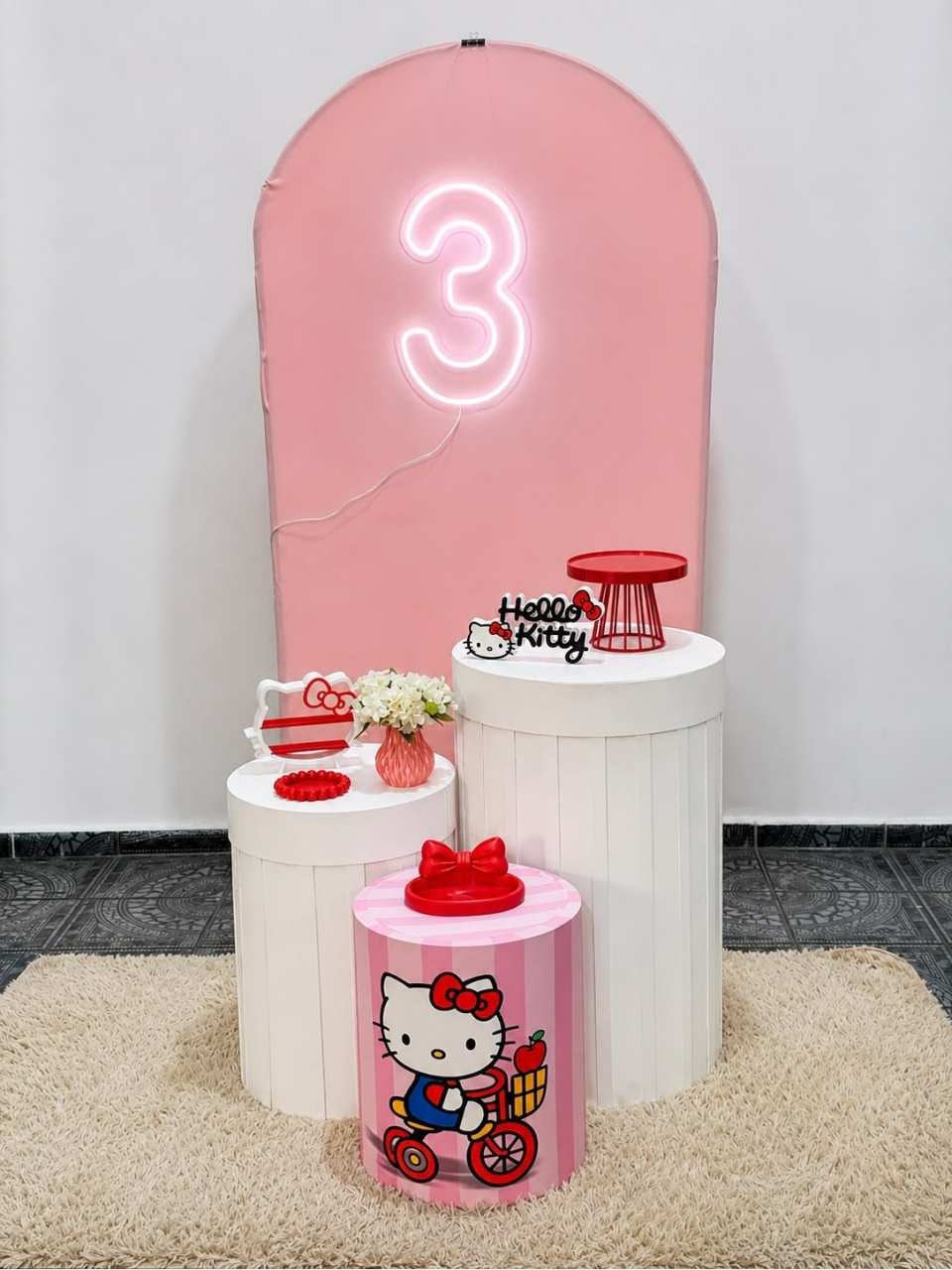 Kit Personalizado Hello Kitty 01 - Sua Festa Pegue & Monte