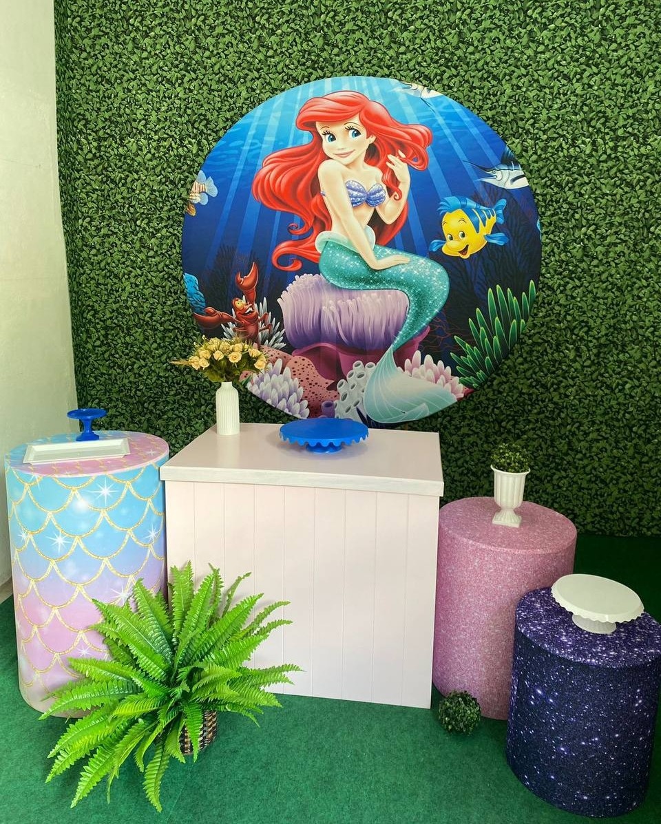 Kit Ariel A Pequena Sereia Personalizado 1 - Sua Festa Pegue & Monte