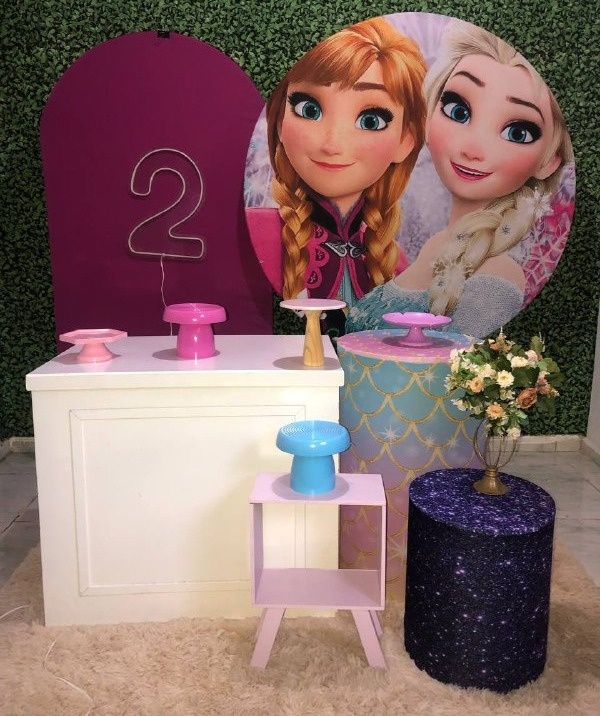 Kit Frozen Encantar - Sua Festa Pegue & Monte