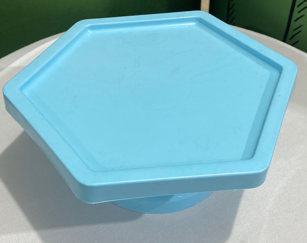 Bandeja Sextavada Azul Bebê  - Sua Festa Pegue & Monte