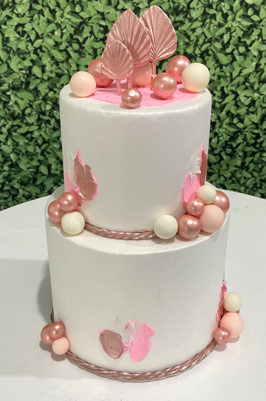 Bolo Fake Rosa C/ Rose  - Sua Festa Pegue & Monte