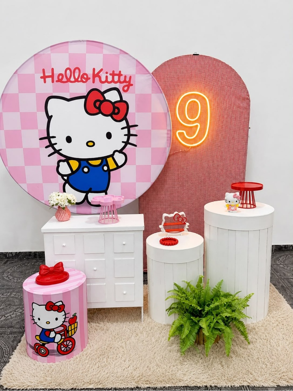 Kit Personalizado Hello Kitty 02 - Sua Festa Pegue & Monte