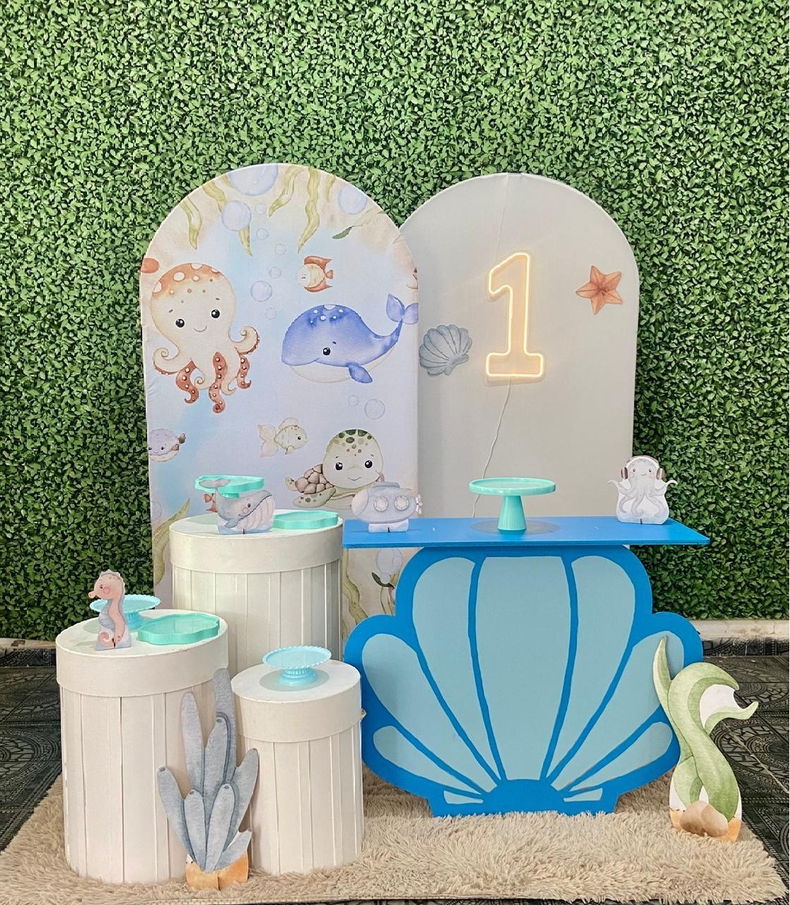 Kit Fundo Do Mar - Personalizado - Sua Festa Pegue & Monte