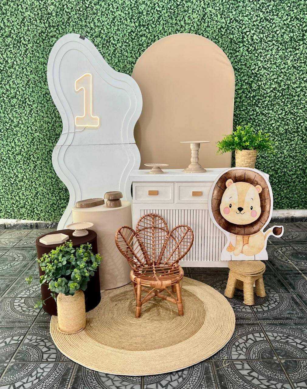Kit Leãozinho Personalizado - Sua Festa Pegue & Monte