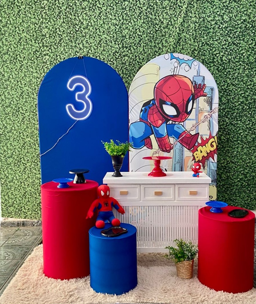 Kit Homem Aranha Personalizado - Sua Festa Pegue & Monte