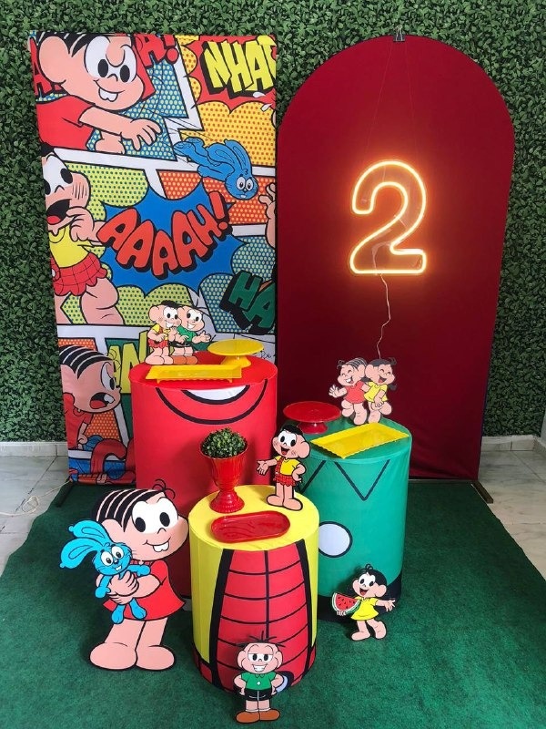 Kit Turma da Mônica Personalizado 1 - Sua Festa Pegue & Monte