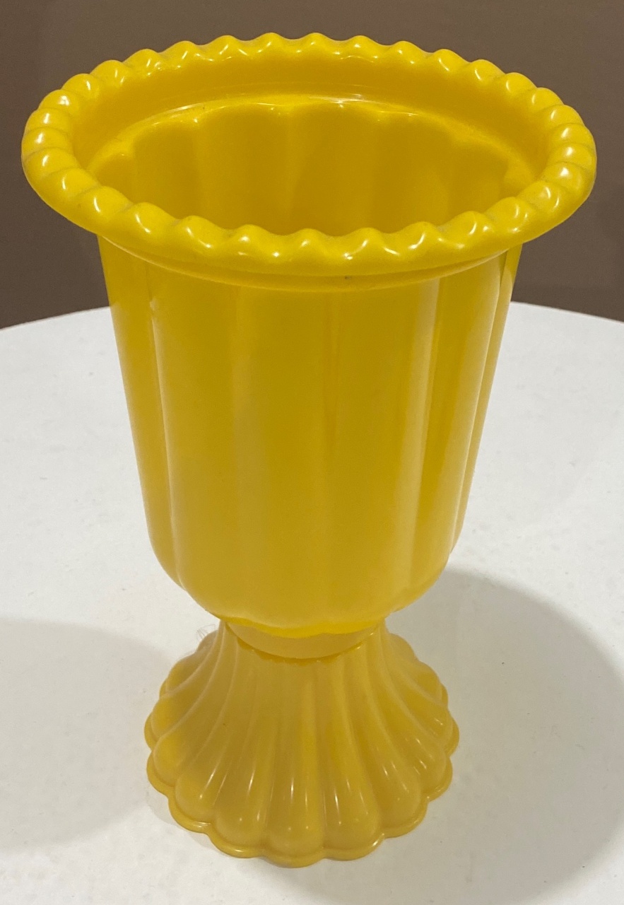 Vaso Romano de Mesa Amarelo - Sua Festa Pegue & Monte
